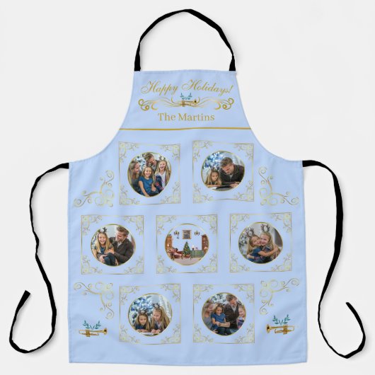 Tablier Ode to The Nutcracker 6-Photo Blue Tile Lg Apron (Recto)