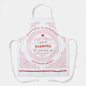 Tablier Odeur de défilement des PINKS Rendu des lignes de  (Recto)