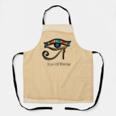 Tablier OEil de Horus sur papyrus, hiéroglyphes égyptiens (Recto)