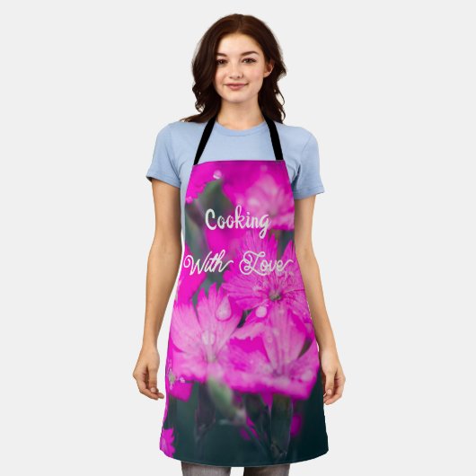 Tablier Oeillets sauvages après la pluie (Porté)