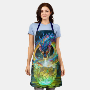 Tablier Œuf de dragon vert mignon de fantaisie