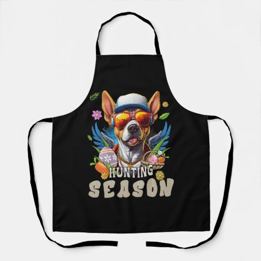 Tablier Œuf de Pâques Cerf Saison de Chasse (Recto)