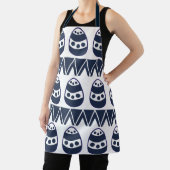 Tablier Oeufs de Pâques Chevron Stripes heureux Motif de P (Insitu)