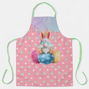 Tablier Oeufs de Pâques Gnome Polkadot Lecteurs de glace