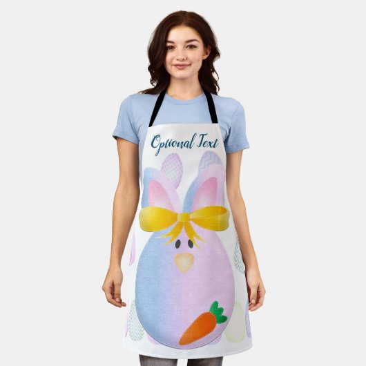 Tablier Oeufs et lapins prêts pour Pâques (Porté)