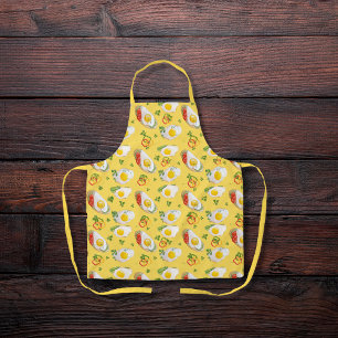 Tablier OEufs frits avec poivrons jaunes