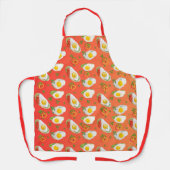 Tablier OEufs frits avec poivrons rouge-orange (Recto)