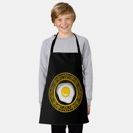 Tablier Oeufs Sur La Gravure De Plaque (Porté)
