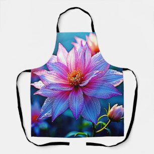 Tablier Oeuvre d'art en fleurs éthérées