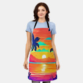 Tablier Oeuvre du Sunset Paradise (Porté)