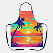 Tablier Oeuvre du Sunset Paradise (Recto)