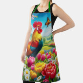 Tablier OEuvre florale/de printemps/de poulet (Insitu)