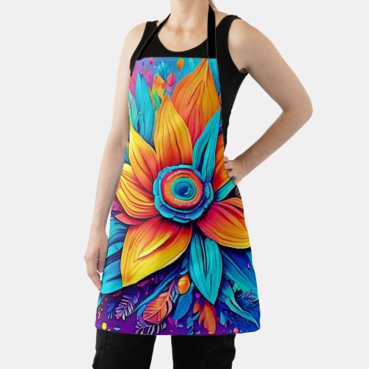 Tablier Oeuvre florale dynamique (Insitu)