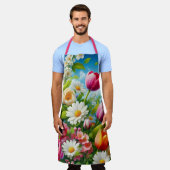 Tablier OEuvre florale/printanière (Porté)