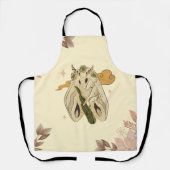 Tablier Oeuvre Graphique Mystique, Moth Façore Beige (Recto)