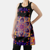 Tablier Oeuvre graphique violette et noire, Violet Nature (Insitu)