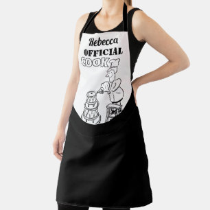 Tablier Official Cook, avec son nom - Cadeau