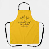 Tablier Official Queen of the Kitchen Chef Personalized (Recto)