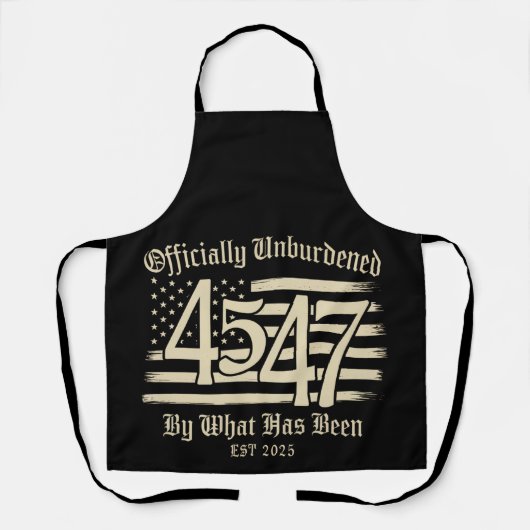 Tablier Officiellement Déchargé Par Ce Qui A Été Trump 45 (Recto)