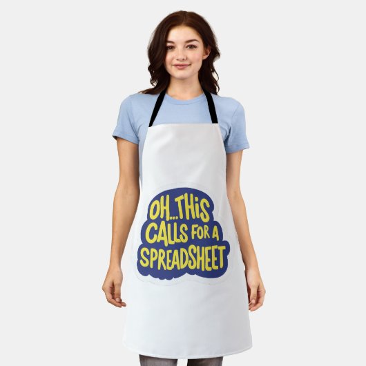 Tablier Oh Cela Demande Un Tableur (Porté)