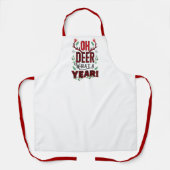 Tablier OH DEER What a Year Funny Holiday (Recto)