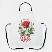 Tablier Oh mon Rose (Recto)