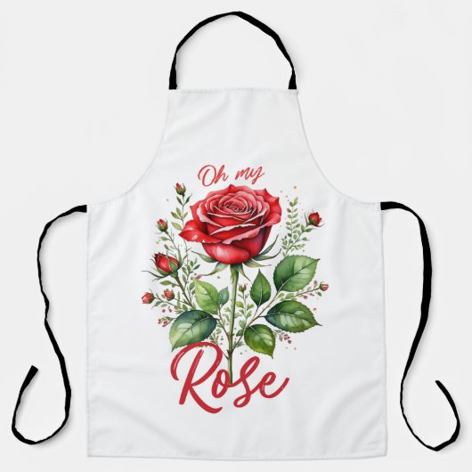 Tablier Oh mon Rose (Recto)