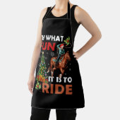 Tablier Oh Quel Amusant C'Est De Circuler Cowgirl Avec Che (Insitu)