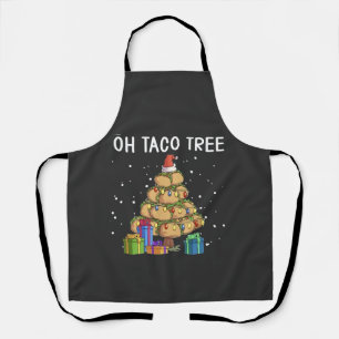 Tablier Oh Taco Tree Drôle Nourriture Mexicaine Laide Noël