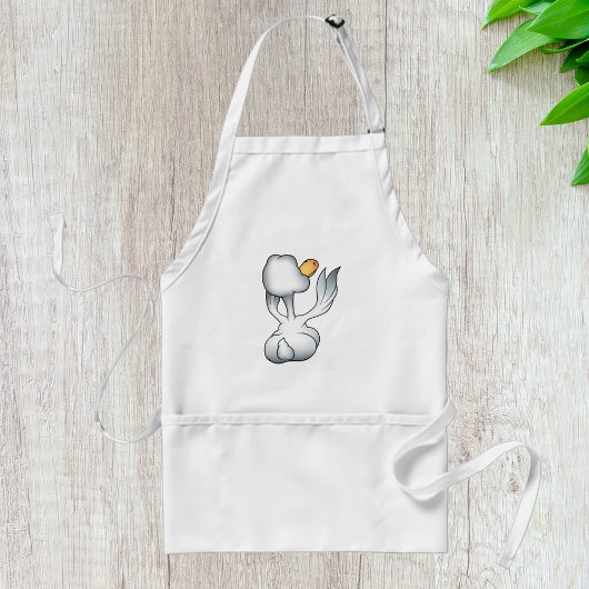 Tablier Oie Blanche Par Derrière Oiseau Ridicule