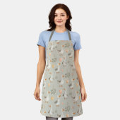 Tablier Oie d'aquarelle mignonne - Apron de Whimsy (Porté)