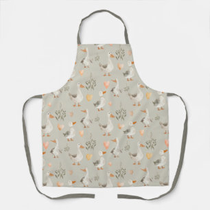 Tablier Oie d'aquarelle mignonne - Apron de Whimsy