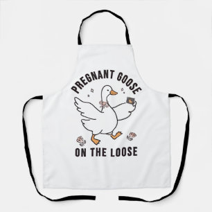 Tablier Oie enceinte sur l'oiseau de Grossesse Perdue Oie