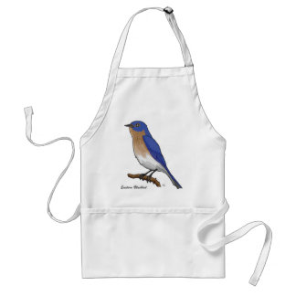 TABLIER OISEAU BLEU ORIENTAL