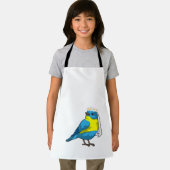 Tablier Oiseau comme fiancée avec couronne de fleurs (Insitu)