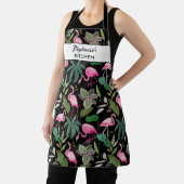 Tablier Oiseau de Flamant rose rose tropical, Ajouter un n (Insitu)