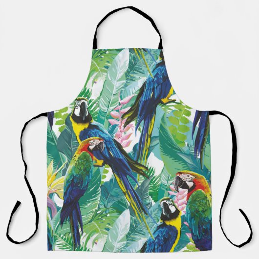 Tablier Oiseau de la Jungle de Perrot Plutôt (Recto)