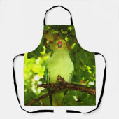 Tablier Oiseau de perroquet vert (Recto)