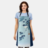 Tablier Oiseau en bleu, Koson, Ukiyo-e (Porté)