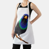 Tablier Oiseau iridescent violet et bleu (Insitu)