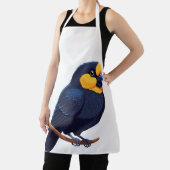 Tablier Oiseau stylisé au visage jaune (Insitu)