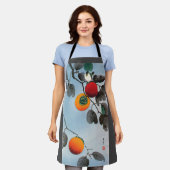 Tablier Oiseau sur un arbre persimmon, Watanabe Seitei (Porté)