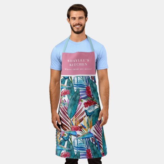 Tablier Oiseau Tropical Du Paradis (Porté)