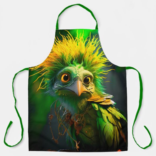 Tablier Oiseau vert (Recto)