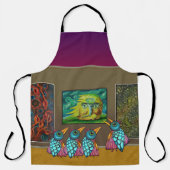 Tablier Oiseaux à la galerie (Recto)