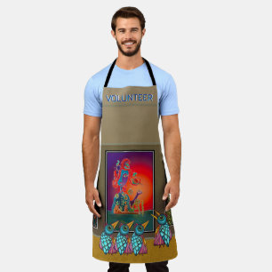 Tablier Oiseaux À La Galerie Tout-En-Plan Imprimer Apron