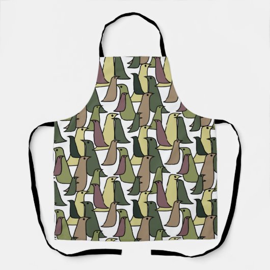 Tablier Oiseaux de Camouflage (Recto)