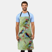 Tablier Oiseaux de fleurs d'été : Motif tropical (Porté)
