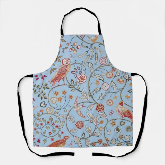 Tablier Oiseaux et fleurs, William Morris (Recto)