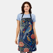 Tablier Oiseaux et fleurs, William Morris (Porté)